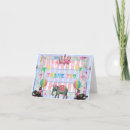 Search for baby girl party cards Elephant