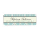 Search for teal return address labels Feminine