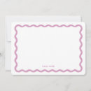 Search for pink note cards Wavy