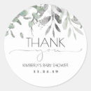 Search for grey baby shower stickers Thank you