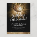Search for disco 60th birthday invitations Black