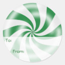 Search for green peppermint candy stickers Xmas
