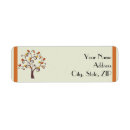 Search for whimsical tree return address labels Green