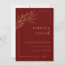 Search for elegant red wedding invitations Minimal