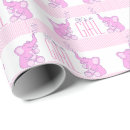 Search for elephant wrapping paper It's a girl