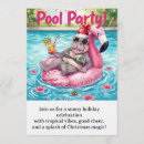 Search for pool christmas invitations Tropical
