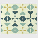 Search for blue pattern wrapping paper Mid century modern