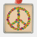 Search for hippie peace sign christmas tree decorations Boho