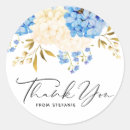 Search for blue and white floral stickers Watercolor