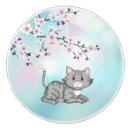 Search for cat face knobs and pulls For kids