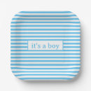 Search for white and baby blue stripes paper plates Modern