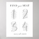 Search for board wedding seating charts Black and white