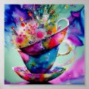 Search for blue teacup posters Watercolor