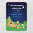 Search for boys sleepover birthday invitations Smores