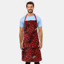 Search for cherry print aprons Red