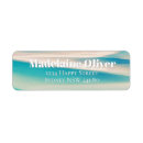 Search for blue beach return address labels White