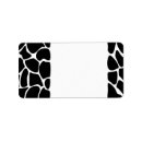 Search for animal pattern return address labels Black