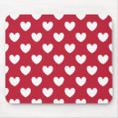 Search for heart dots mousepads Red