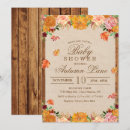 Search for autumn floral baby shower invitations Leaves
