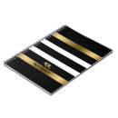 Search for black and white stripes notebooks Trendy