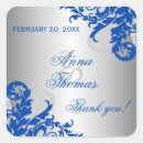 Search for flourish wedding stickers Thank you