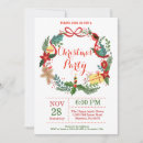 Search for floral christmas invitations Red and green