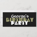Search for olive green birthday invitations Black