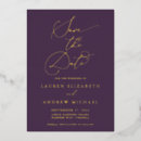 Search for plum gold save the dates Modern