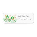 Search for orange flower return address labels Green