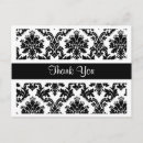 Search for floral damask postcards Black and white