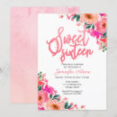 Search for floral sweet 16 invitations Blush