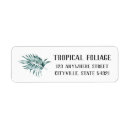 Search for palm fronds return address labels Botanical
