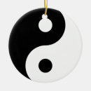 Search for yin yang christmas tree decorations Black and white