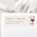 Search for autum return address labels Burgundy