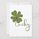 Search for four leaf clover invitations Leprechaun