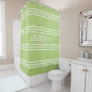Search for lime green striped shower curtains Geometric