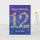 Search for 12th birthday cards 12 years old