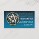 Search for pentacle business cards Wiccan