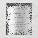 Search for metallic wedding invitations Black