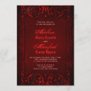 Search for deep red wedding invitations Gothic