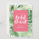 Search for palm leaf bridal shower invitations Tropical