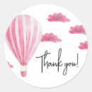 Search for hot air balloon thank you stickers Watercolor