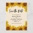 Search for sunflower save the date postcards Engaged