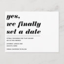 Search for humour save the date postcards Minimalist