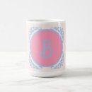 Search for pink and blue mugs Rustic