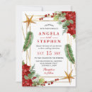 Search for poinsettia flower invitations Red