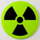 Search for radioactive badges Warning