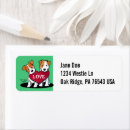 Search for dog valentine return address labels Heart