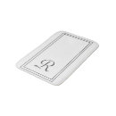 Search for black and white striped bath mats Monogrammed