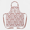 Search for christmas cookie baking aprons Red